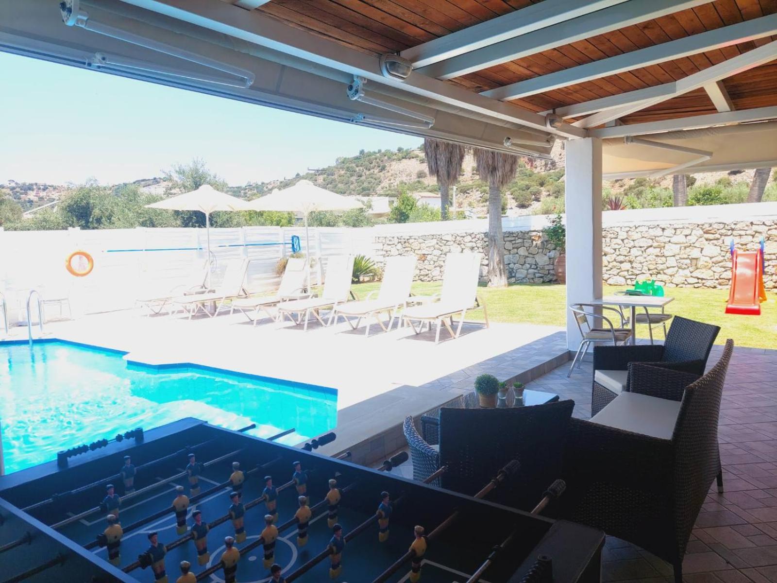 Villa Campos- Less Than 5-Min Walk To Kalivaki Beach ゲオルギオポリス エクステリア 写真
